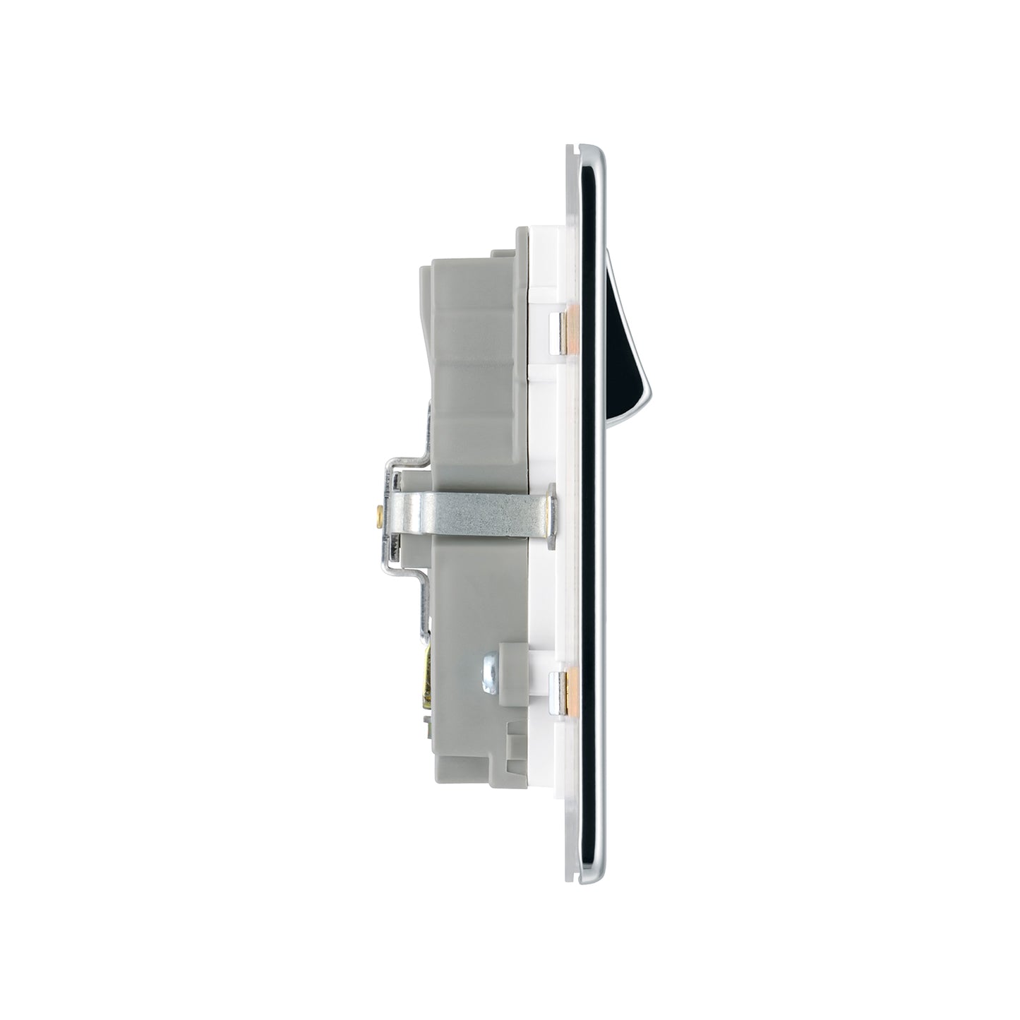 British General BG Flat plate Screwless Double Socket with USB Charger (FPC22U3W-01)