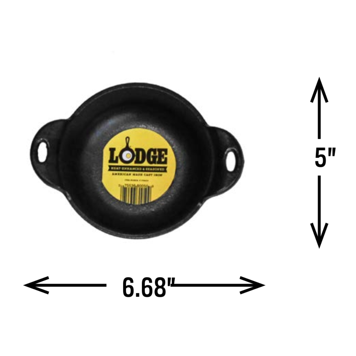 Lodge Heat-Treated 12 Ounce Cast Iron Mini Serving Bowl, Ready to Use (HMSB)