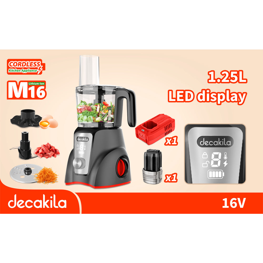Decakila 16V SHARE Battery Series Cordless Food Processor (KEMG027)