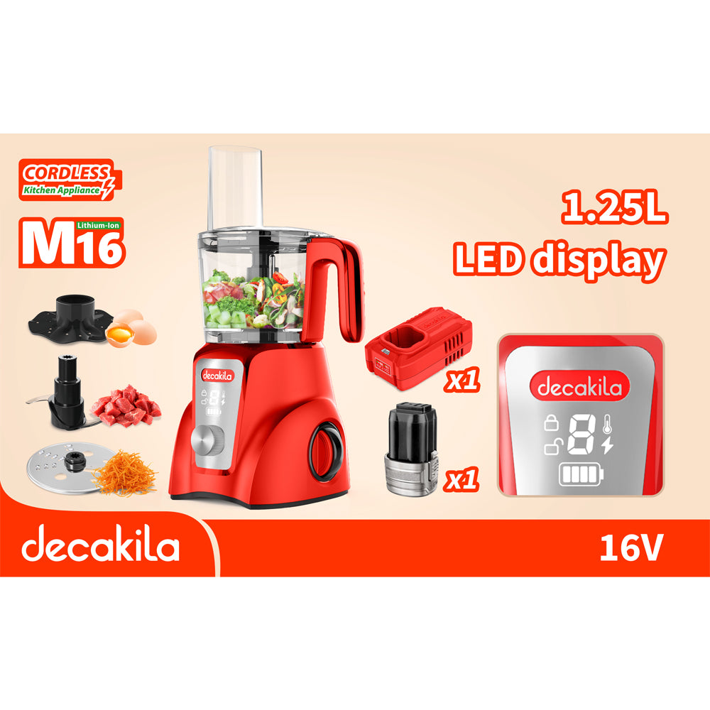 Decakila 16V SHARE Battery Series Cordless Food Processor (KEMG027)
