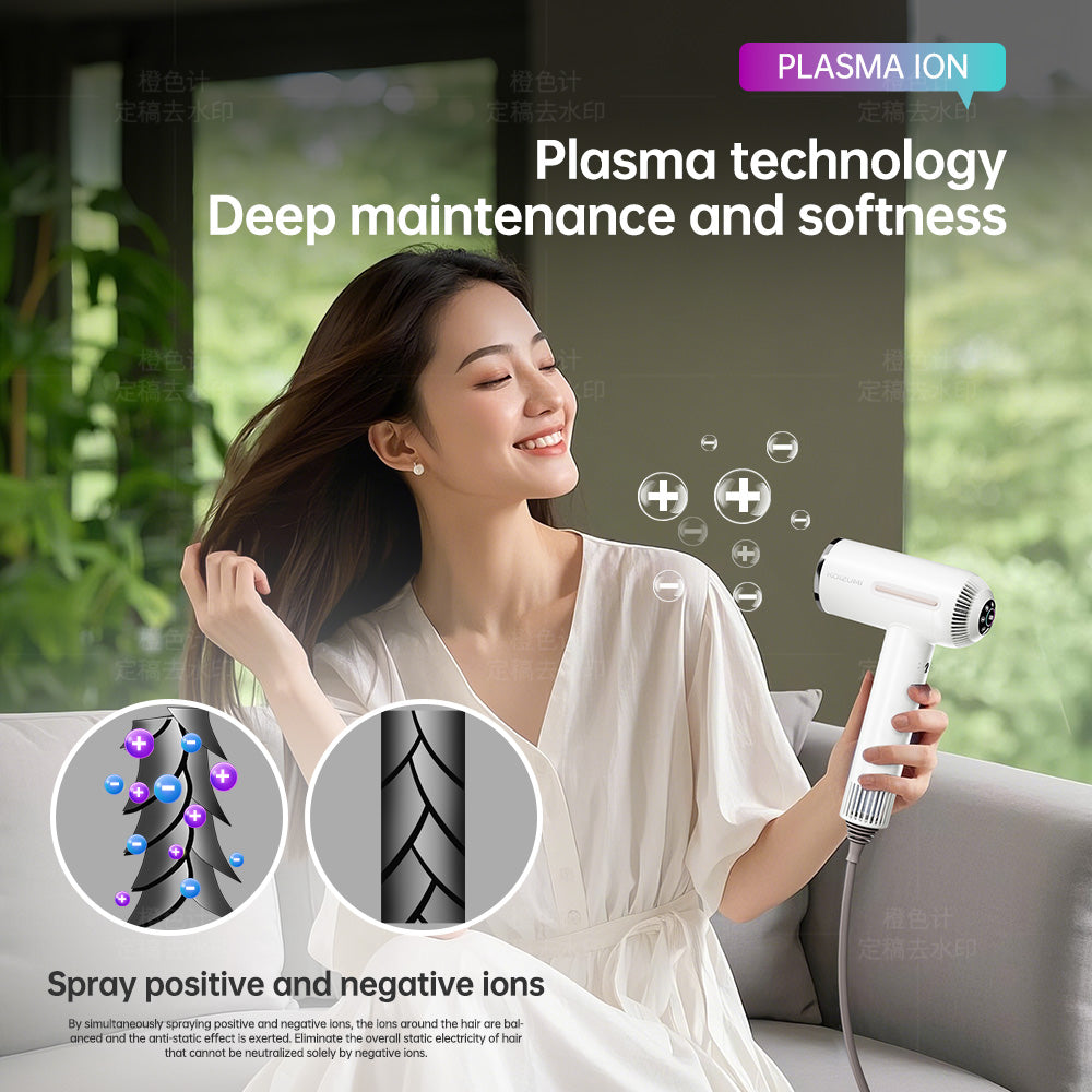Koizumi Plasma Ion BLDC Hair Dryer (1600W) – White (KHD-G800/WD )