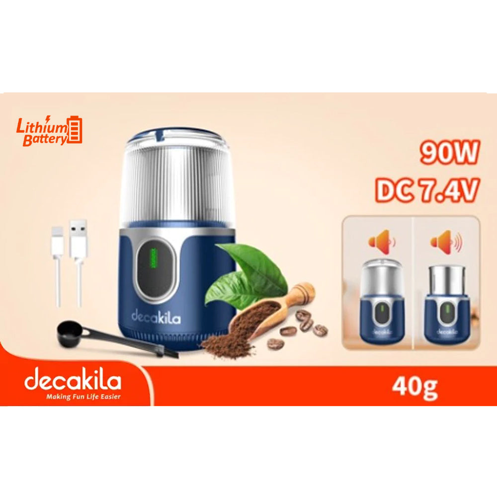 Decakila Cordless Coffee Grinder, 90W, Spices Grinder (KMCF022L/W)
