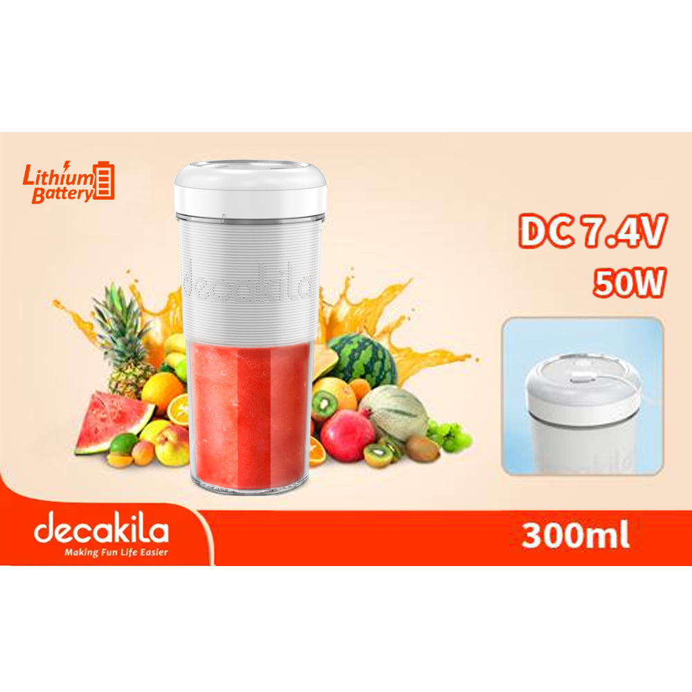 Decakila Cordless Portable Blender, 50W, 300ml(KMJB012L/W)