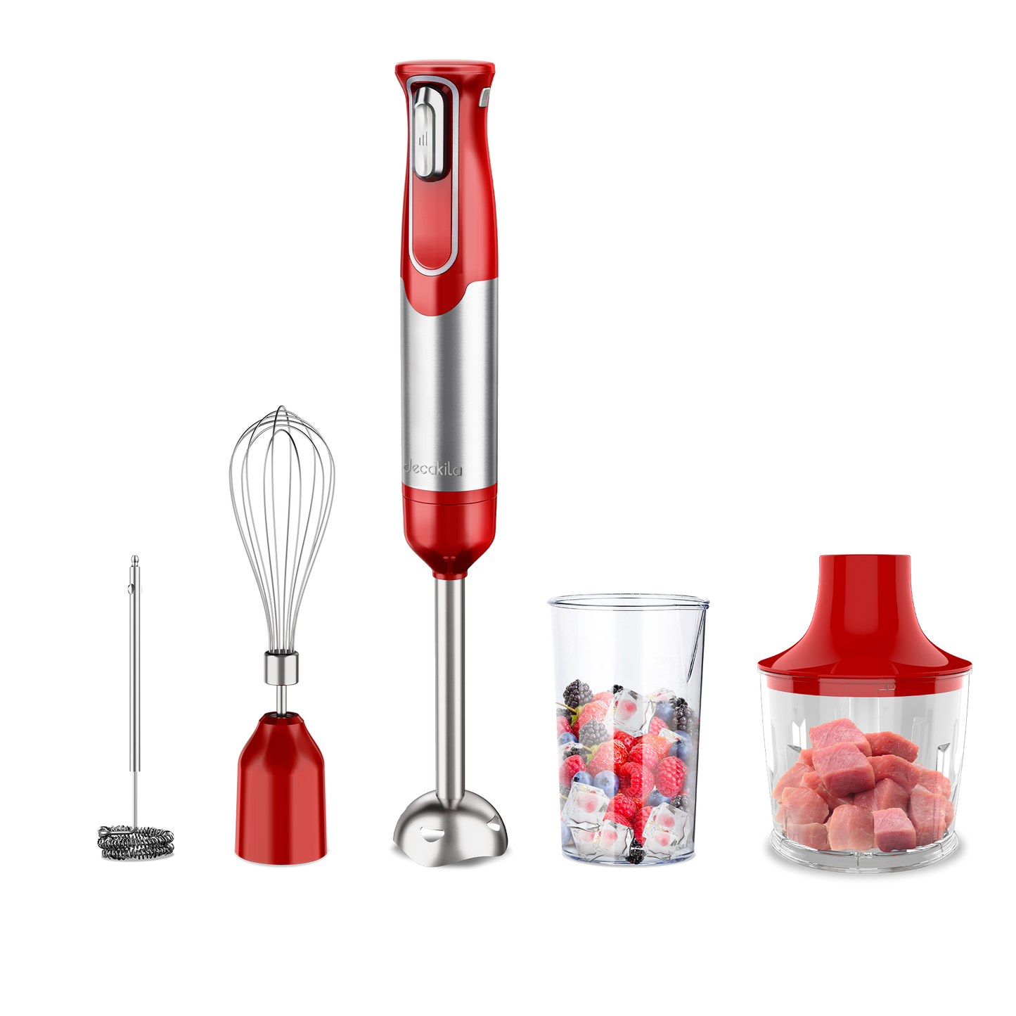 Decakila  5-in-1 Cordless Hand Blender, 100W (KMJB021R)
