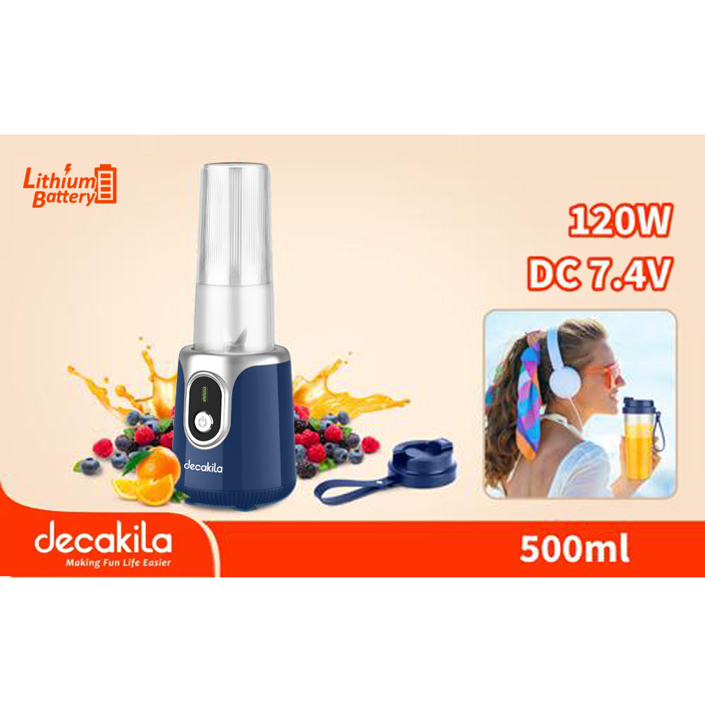 Decakila Cordless Stand Blender, 120W, 500ml (KMJB022L/W)
