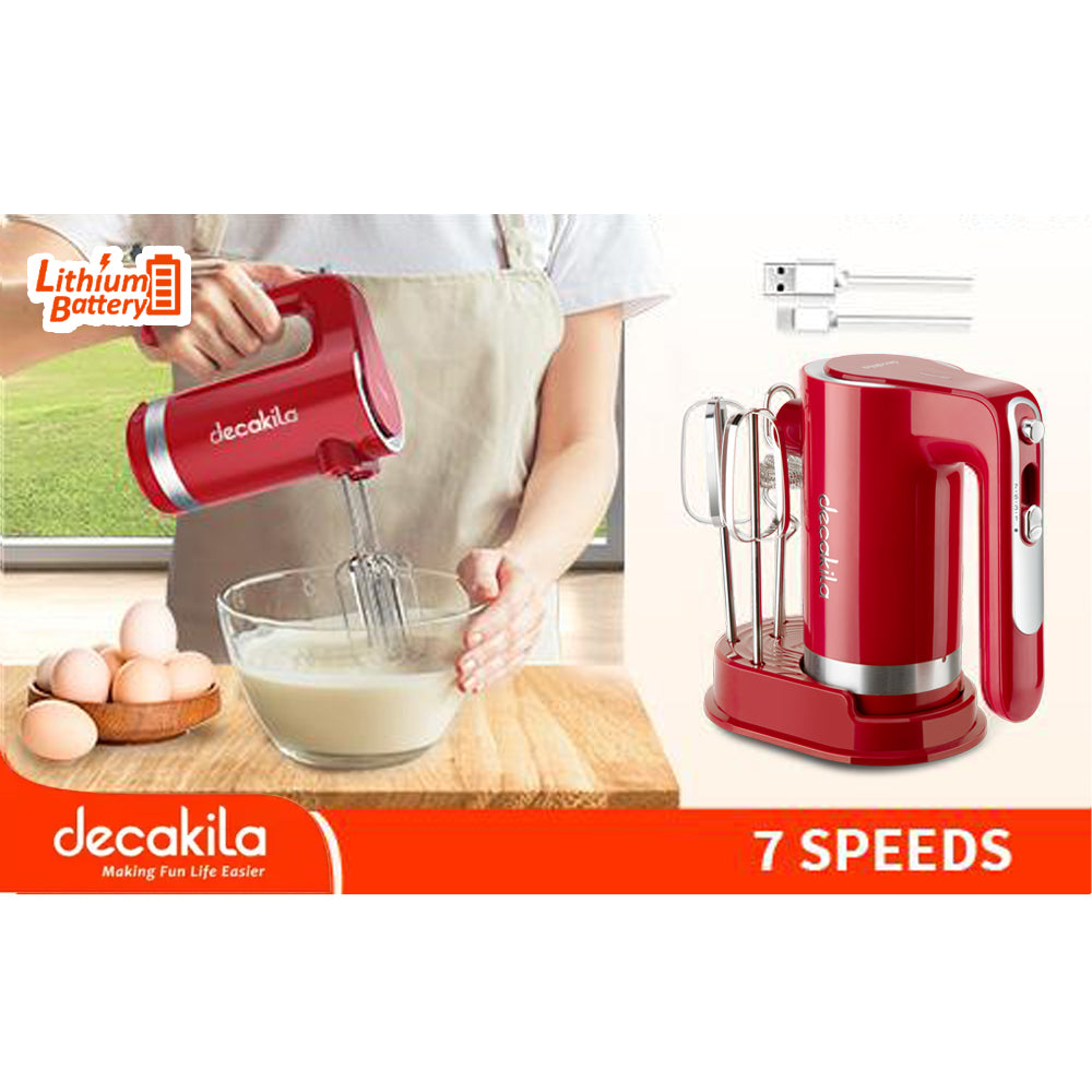 Decakila Cordless Hand Mixer (KMMX006B/R)
