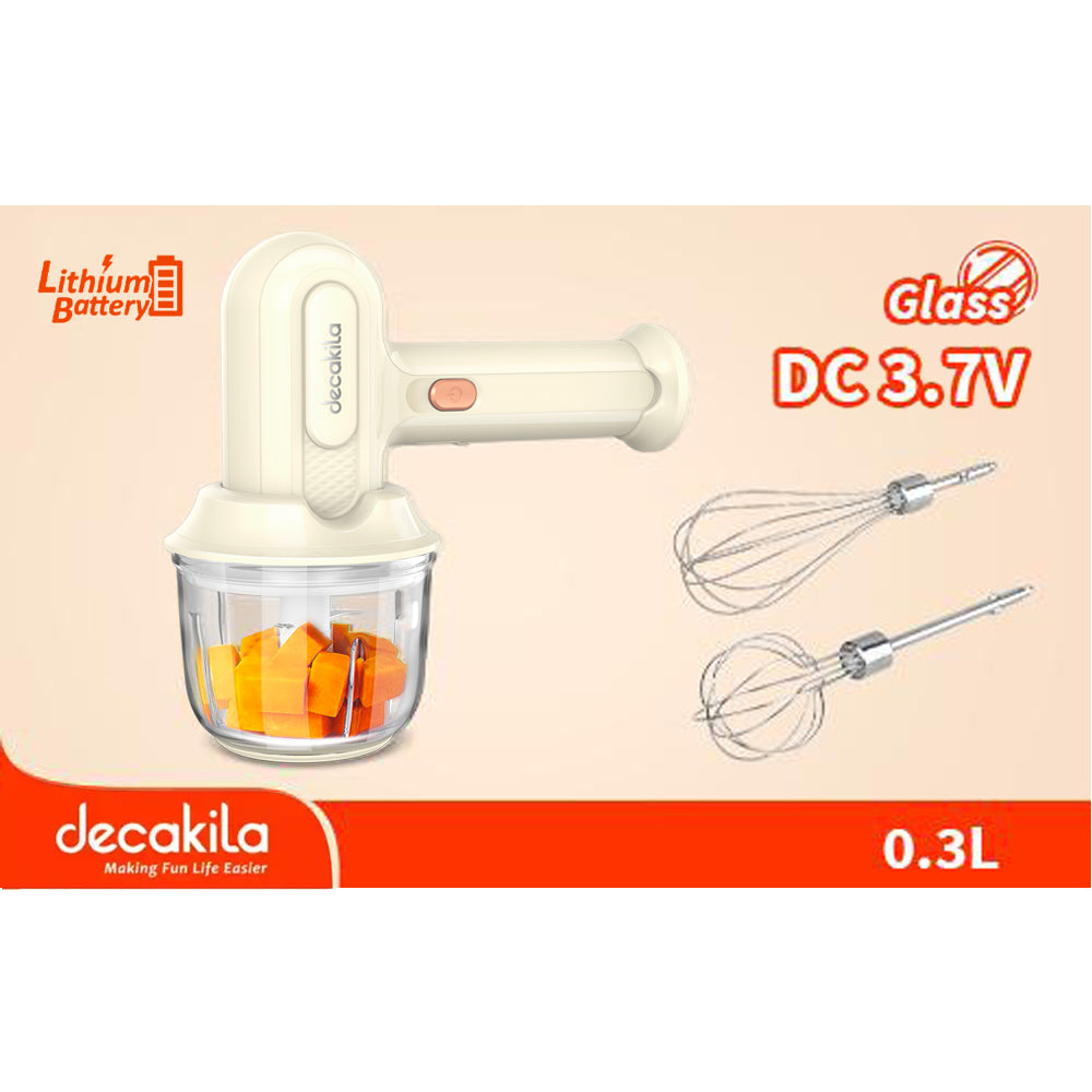 Decakila Cordless Hand Mixer with Chopping Bowl (KMMX019E)