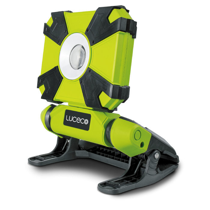 Luceco Portable LED Mini Clamp Work Light 9W Green (LCWR9G60)