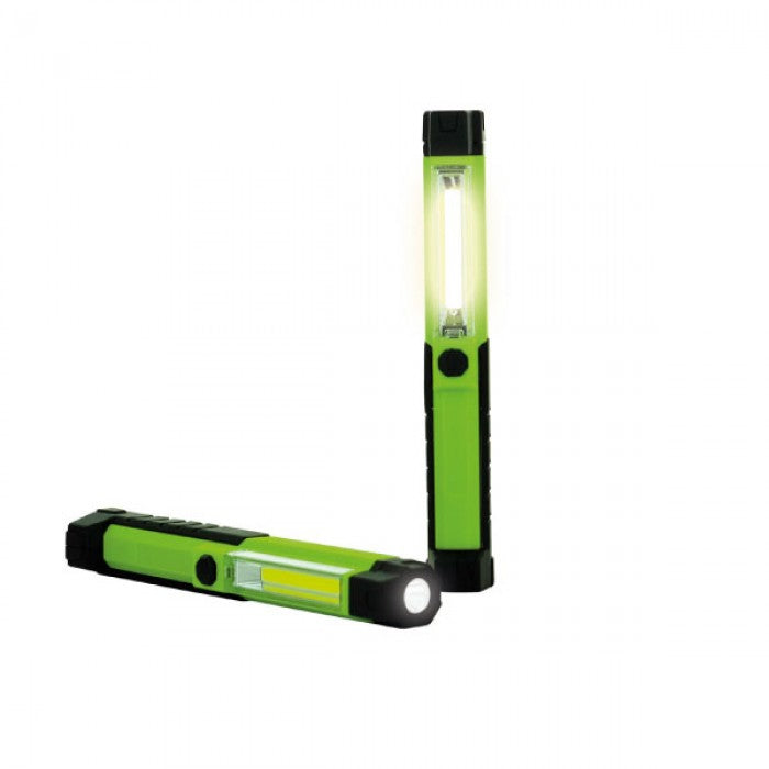 Luceco LED Rechargeable Tilting Mini Inspection Torch Green (LILT15T65)