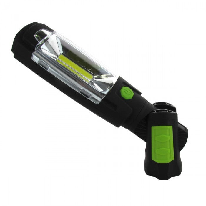 Luceco LED Rechargeable Swivel Torch, 3W Green (LILT30R65)