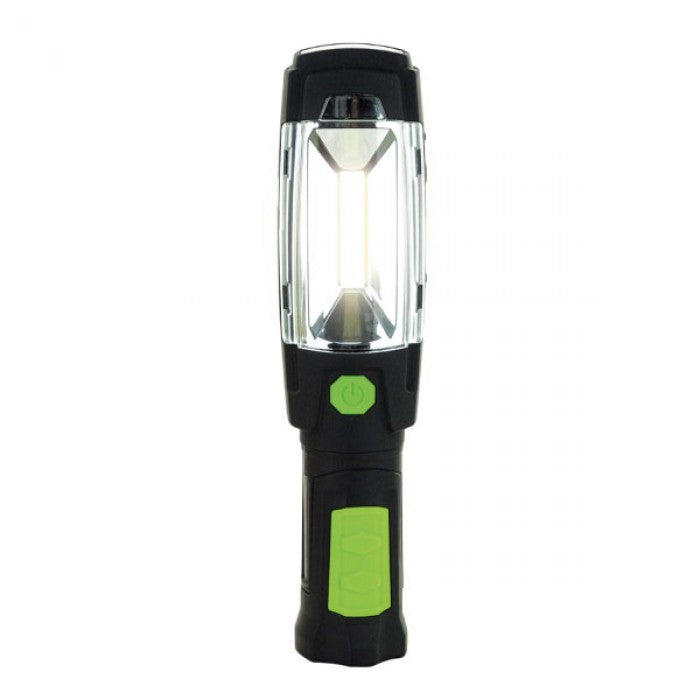 Luceco LED Rechargeable Swivel Torch, 3W Green (LILT30R65)