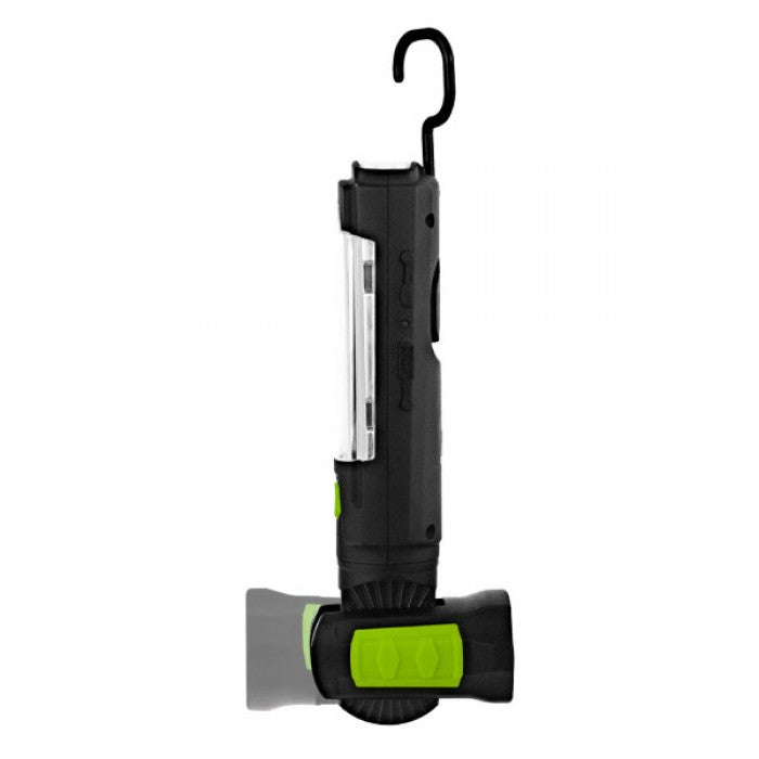 Luceco LED Rechargeable Swivel Torch, 3W Green (LILT30R65)