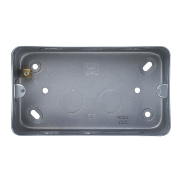 British General BG Heavy Duty Metal Back Boxes | MC501 (1G+2G) & MC502 (3G+4G) for Grid Switches