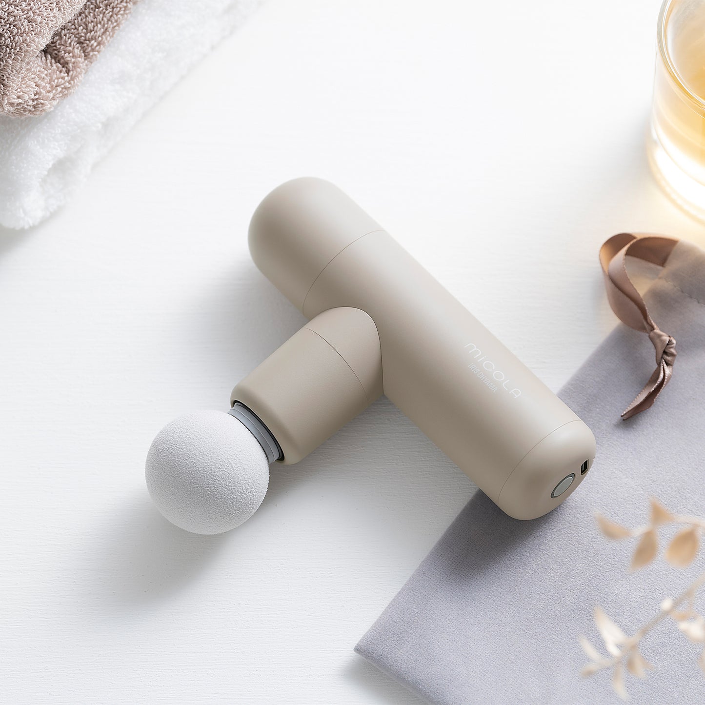 IRIS OHYAMA MICOLA Mini Massage Gun Compact & Powerful Muscle Relief (FRT-M01)