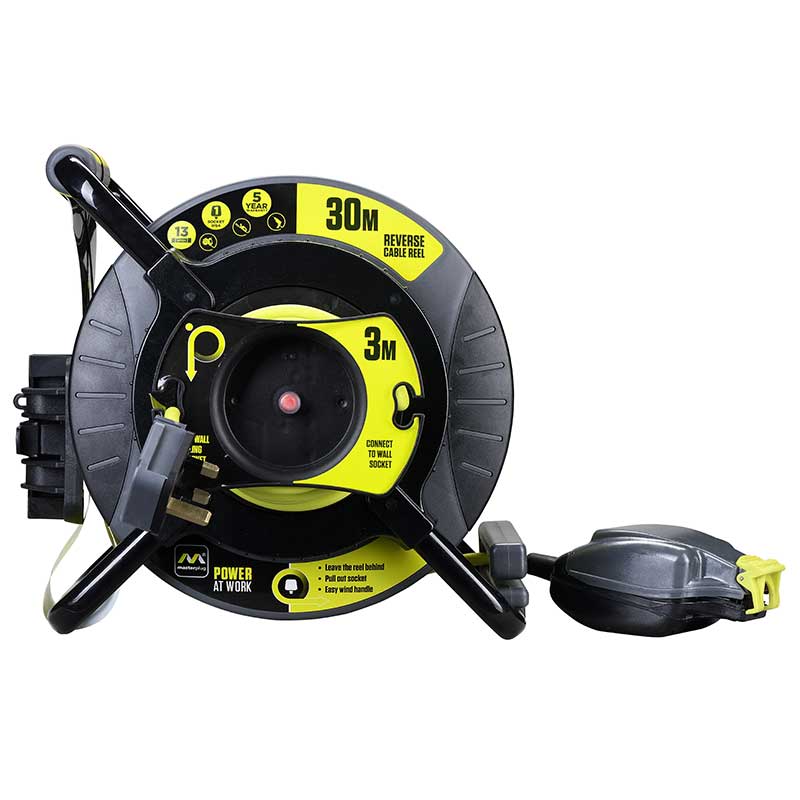 Masterplug Pro-XT Anti-Twist Reverse Reel 30m+3m (OATRU3013FL3IP)