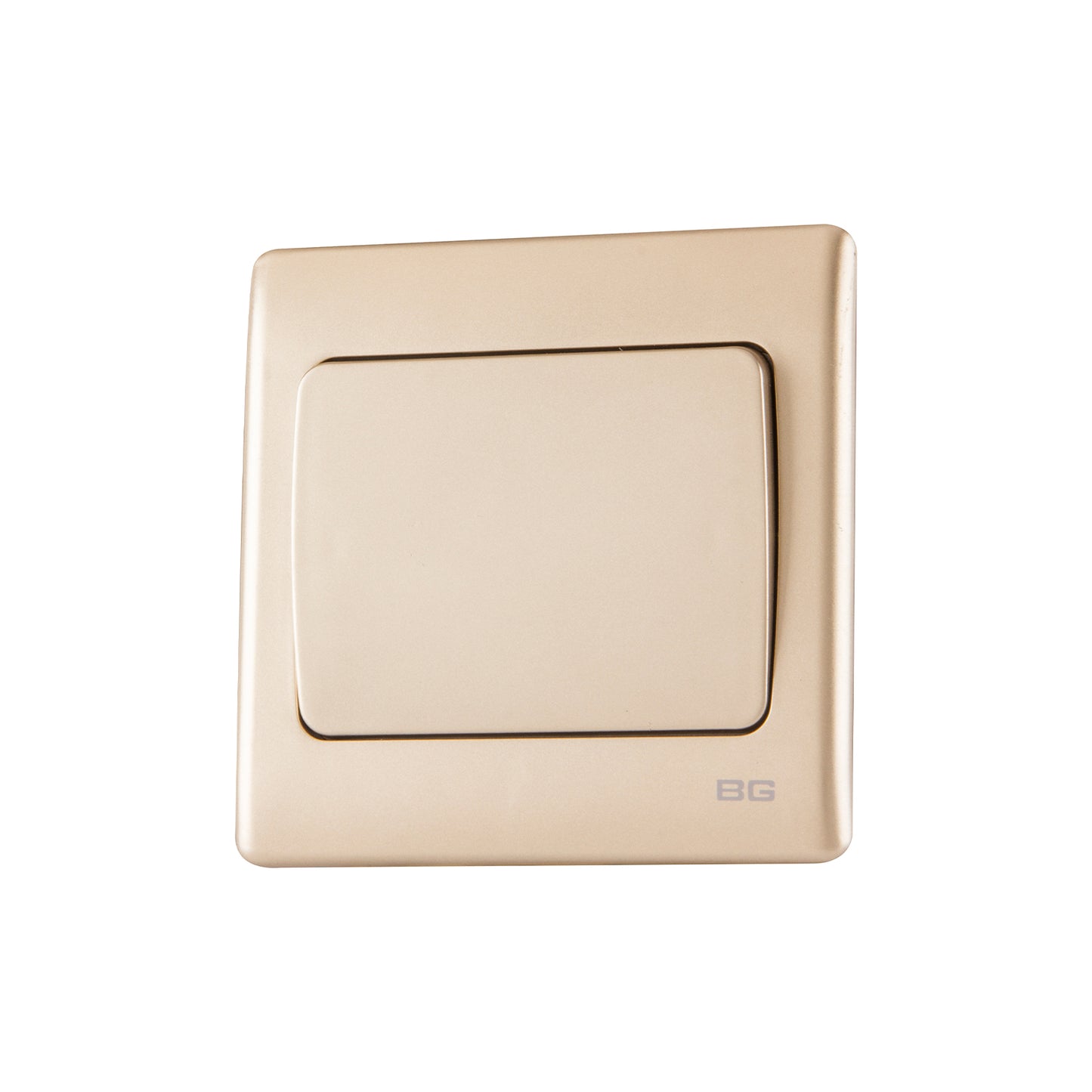 British General BG Neo Slimline 10A 1-Gang 2-Way Rocker Switch, Champagne (PCCH12W)