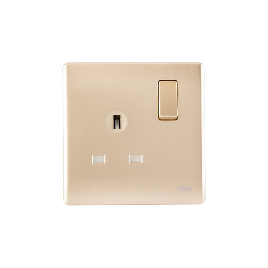 British General BG Neo Slimline Single Gang Switched Socket (PCCH21)