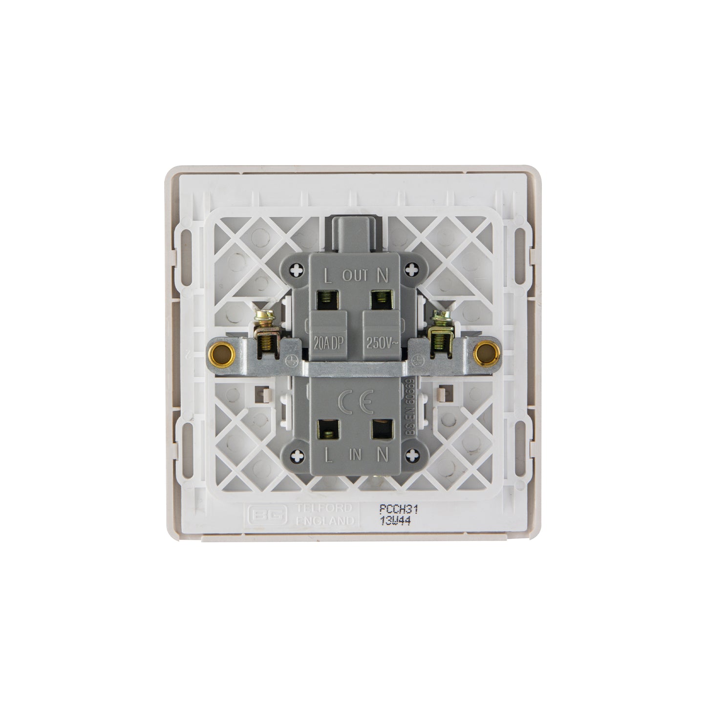 British General BG Neo Slimline 20Amp Double Pole Switch with LED (PCCH31)