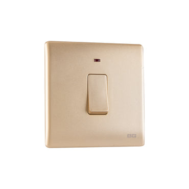 British General BG Neo Slimline 20Amp Double Pole Switch with LED (PCCH31)