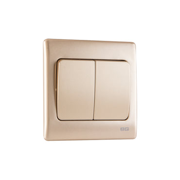 British General BG Neo Slimline 2 Mega Rocker 2-Way Switches (PCCH42W)