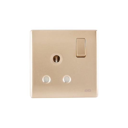 British General BG Neo Slimline 15Amp Single Pole Round Pin Switched Socket (PCCH99)