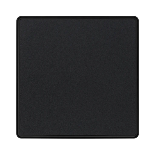 British General Evolve Matt Black Edge to Edge, 1 Gang, 2 Way Switch, 20 Amp (PCDMB12EB)