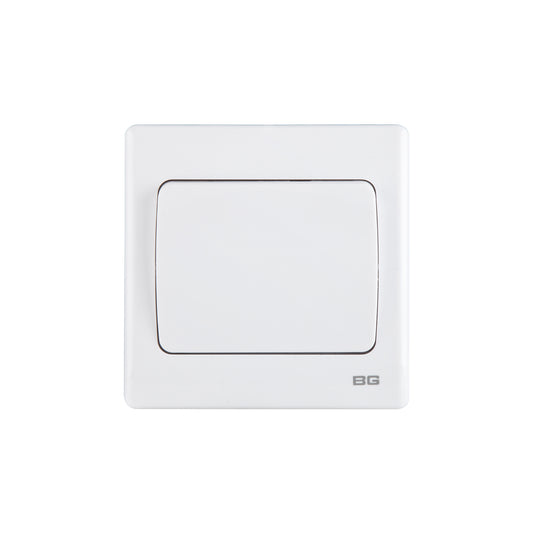 British General BG Neo Slimline 1 Mega Rocker 1-Way Switches, White (PCWH11W)