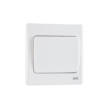 British General BG Neo Slimline 1 Mega Rocker 1-Way Switches, White (PCWH11W)