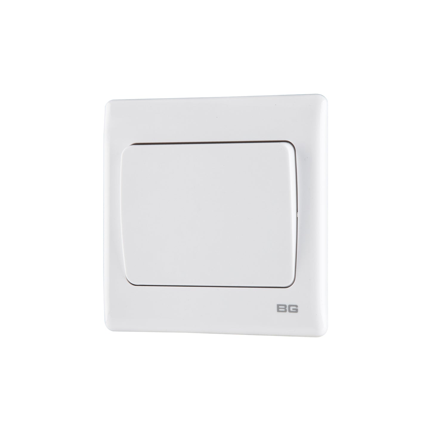 British General BG Neo Slimline 1 Mega Rocker 2-Way Switches, White (PCWH12W)