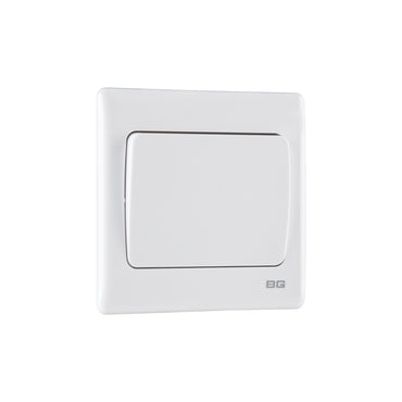British General BG Neo Slimline 1 Mega Rocker 2-Way Switches, White (PCWH12W)