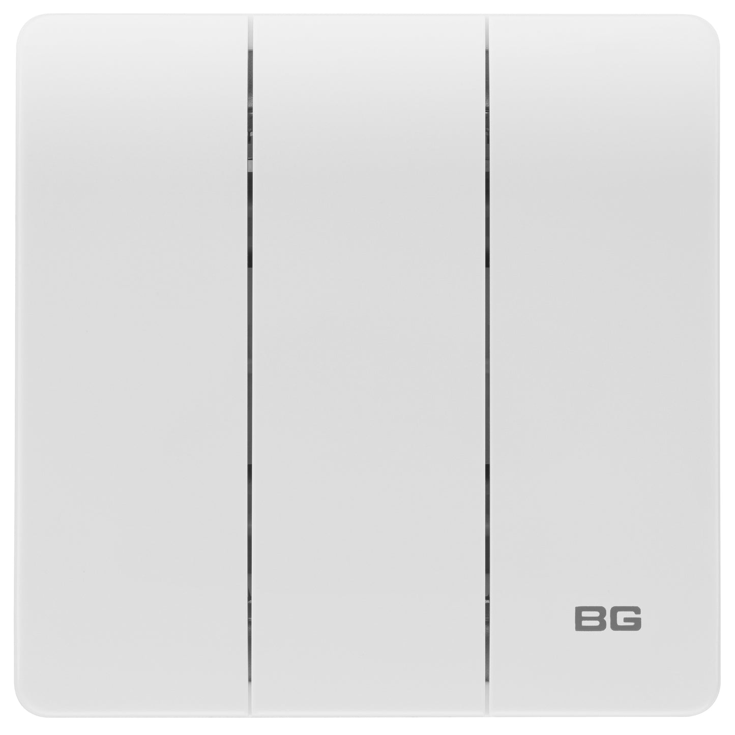 British General BG Neo Slimline Edge to Edge 3 Gang 2-Way Switch (PCWH43E)