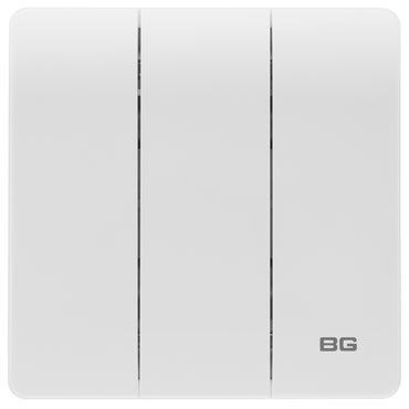 British General BG Neo Slimline Edge to Edge 3 Gang 2-Way Switch (PCWH43E)