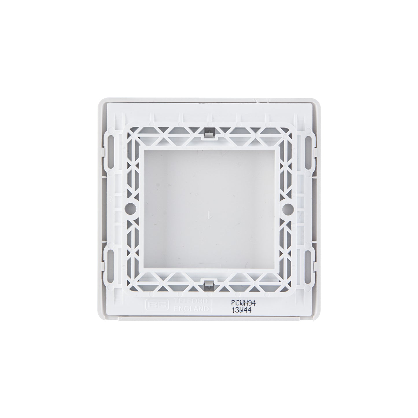 British General BG Neo Slimline Single Gang Blank Plate, White (PCWH94)