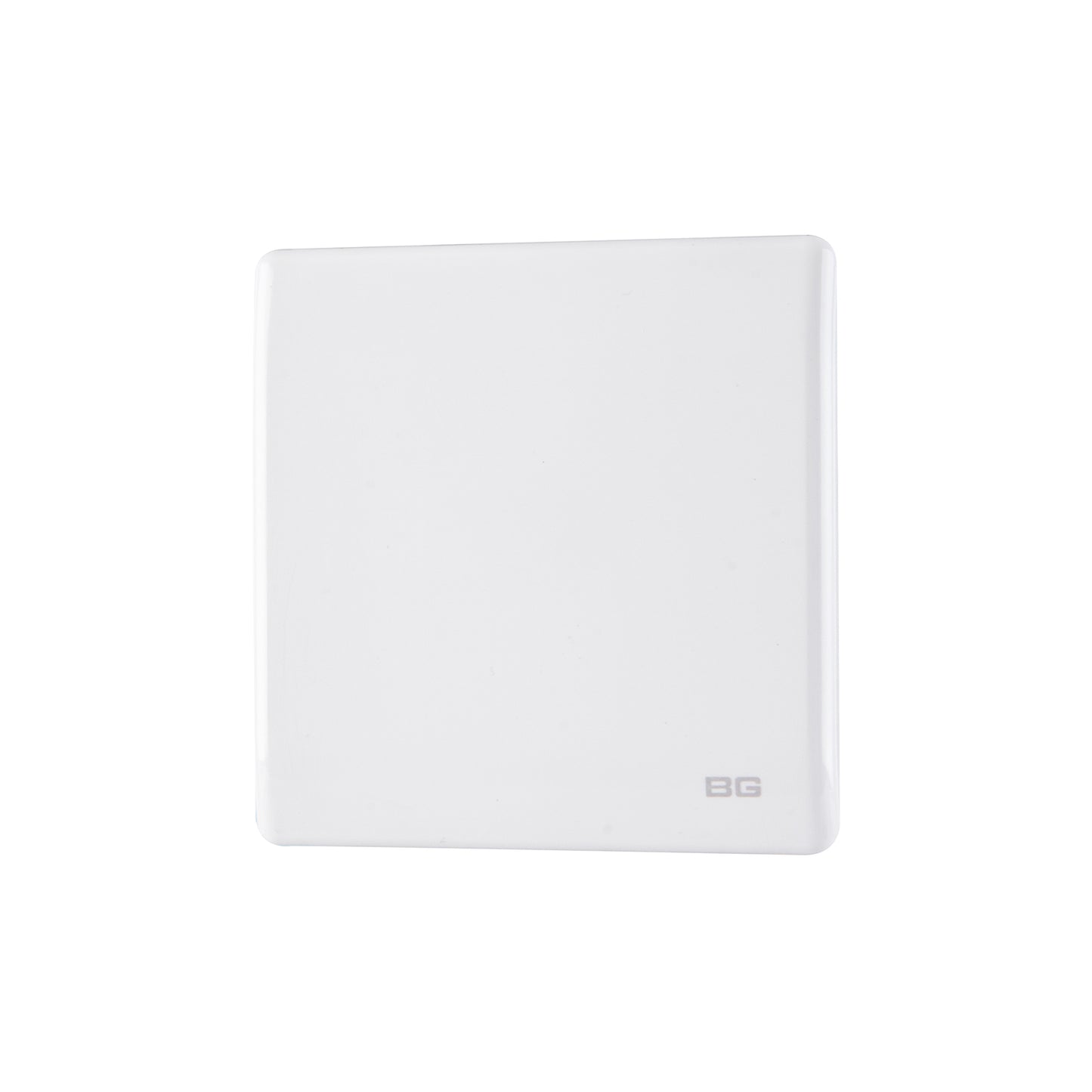 British General BG Neo Slimline Single Gang Blank Plate, White (PCWH94)