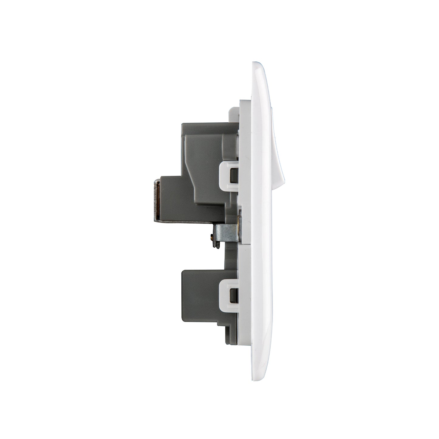 British General BG Neo Slimline 15Amp Single Pole Round Pin Switched Socket (PCWH99)
