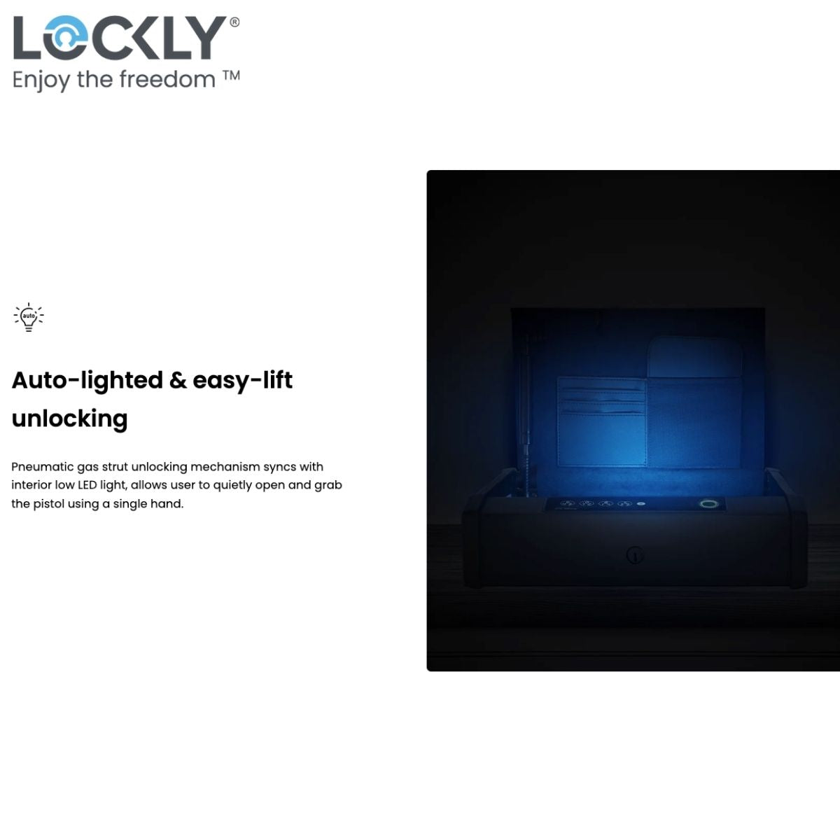 Lockly Smart Safe PGV528WMB – Wi-Fi Controlled Biometric Safe for Ultimate Home Security