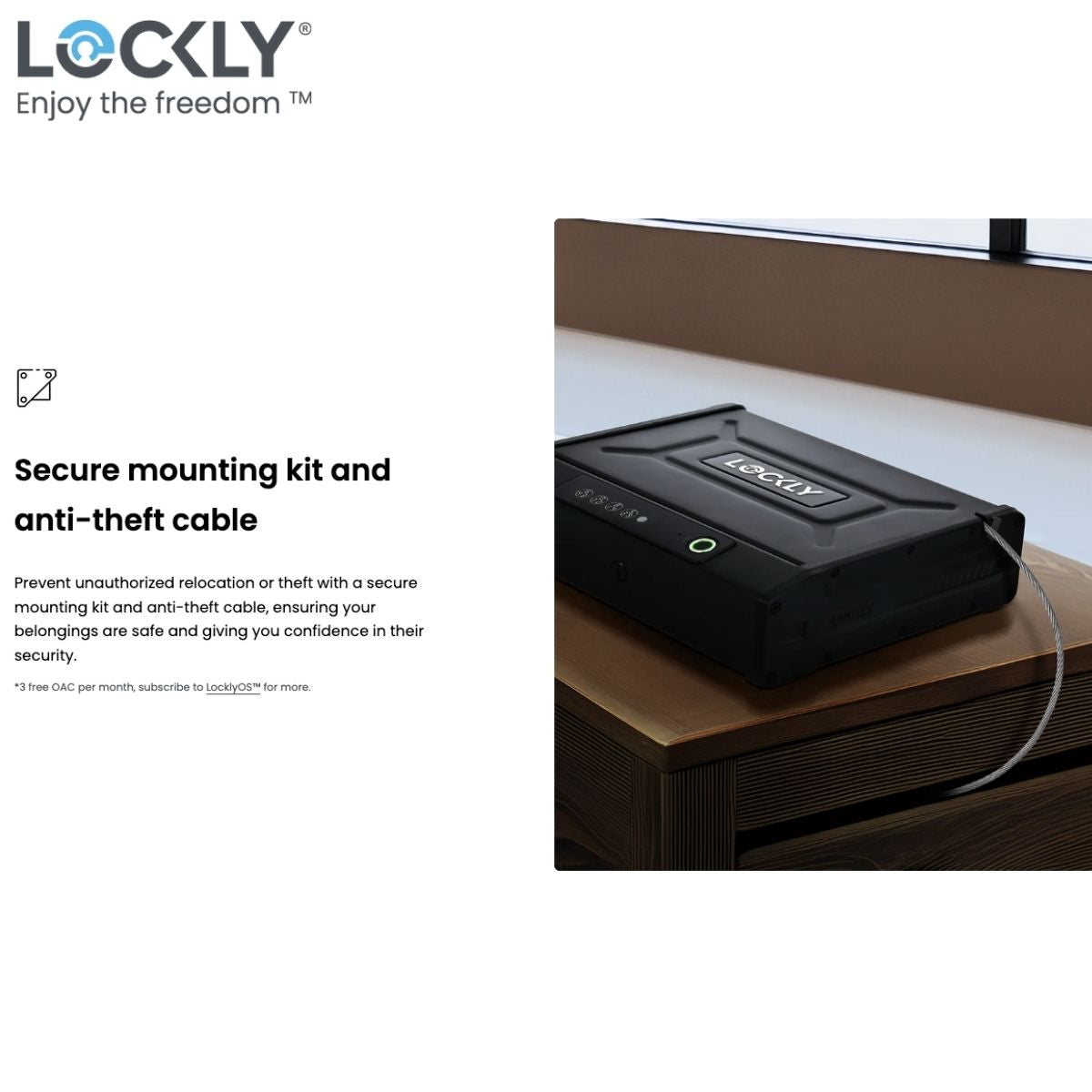 Lockly Smart Safe PGV528WMB – Wi-Fi Controlled Biometric Safe for Ultimate Home Security