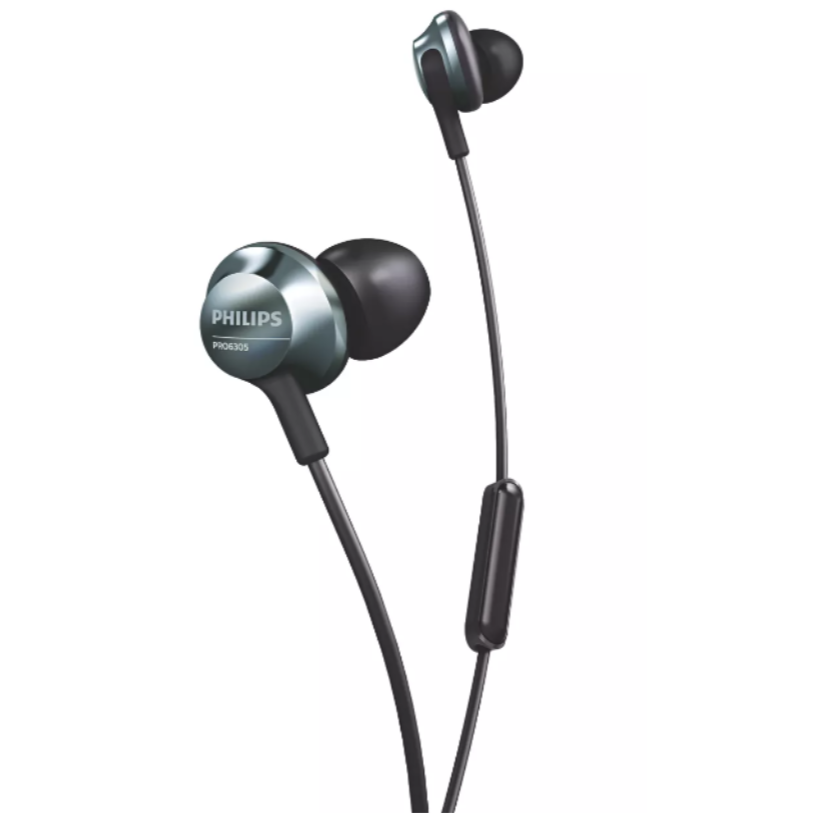 Philips Wired In-ear headphones with Mic (PRO6305BK/98)