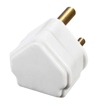 Masterplug Basic Round Pin Plug White (PT15)