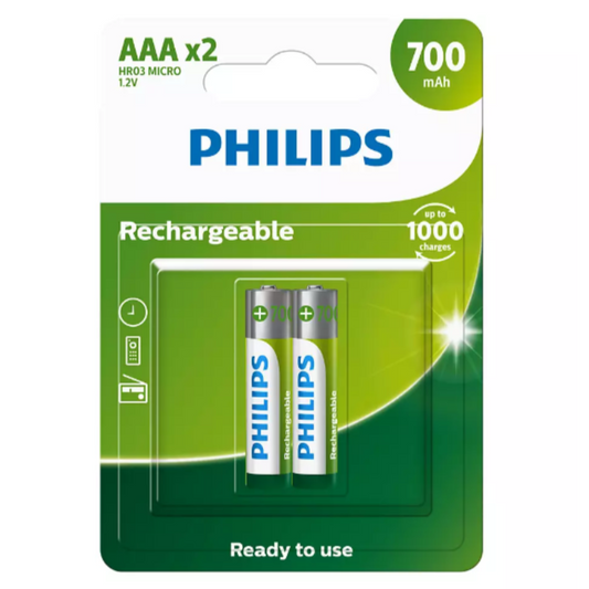 Philips Multilife NiMH Rechargeable Battery (R03B2RTU70/40)