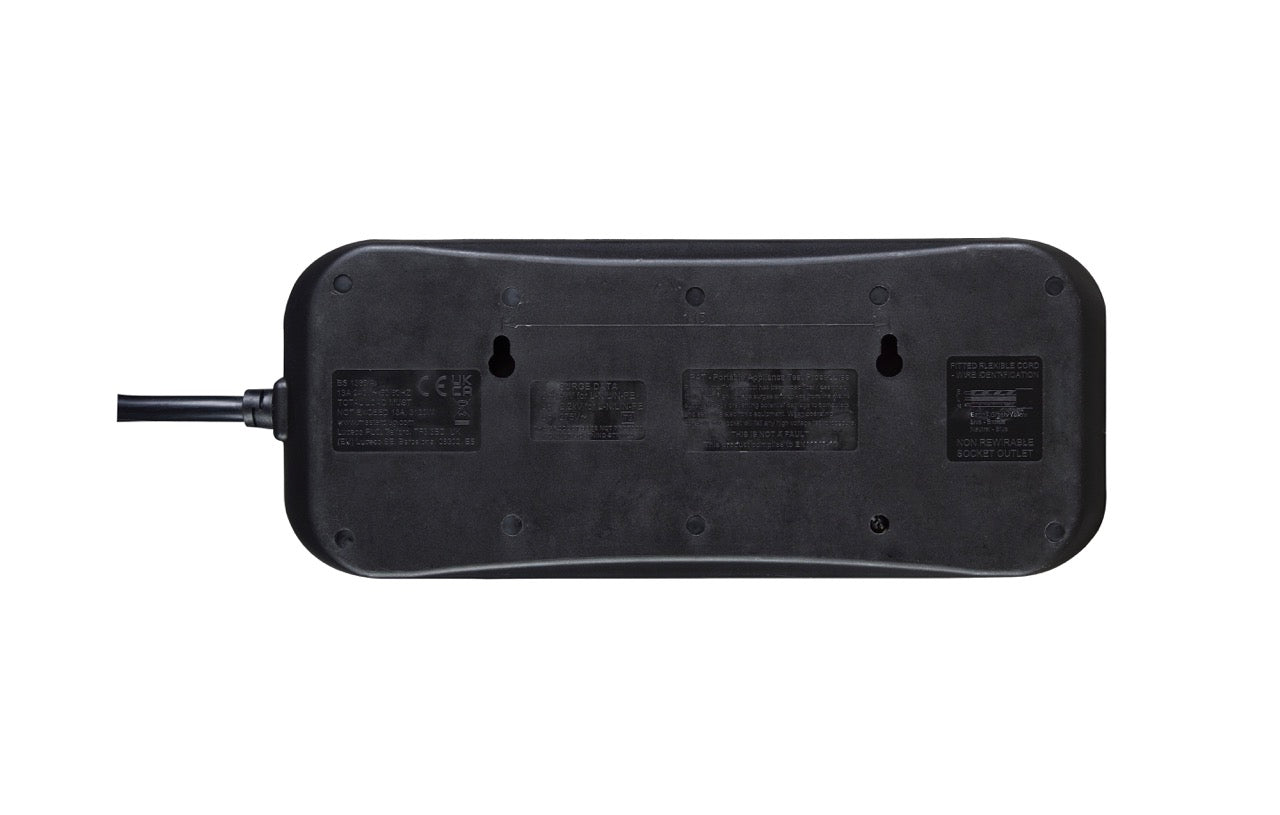 Masterplug Surged Protected 8 Sockets Extension Leads 2 meter White (SRG82N)