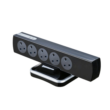 Masterplug High Gloss USB 10 Sockets Tower Extension Lead 3 meter Piano Black (SRGTOWSU103PB)