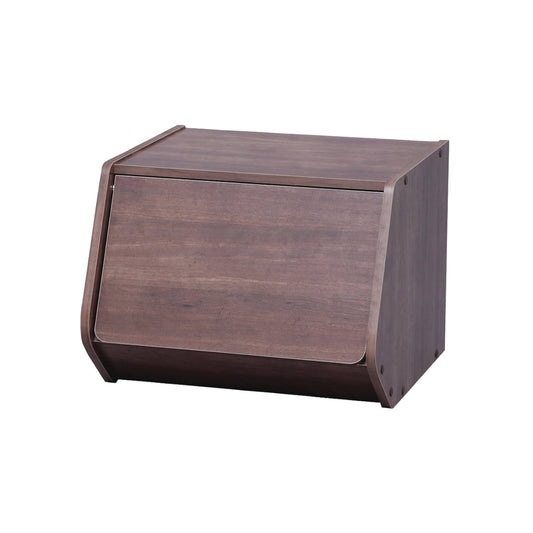 Iris Ohyama Stack Box | Brown / Natural / White (STB-400D)