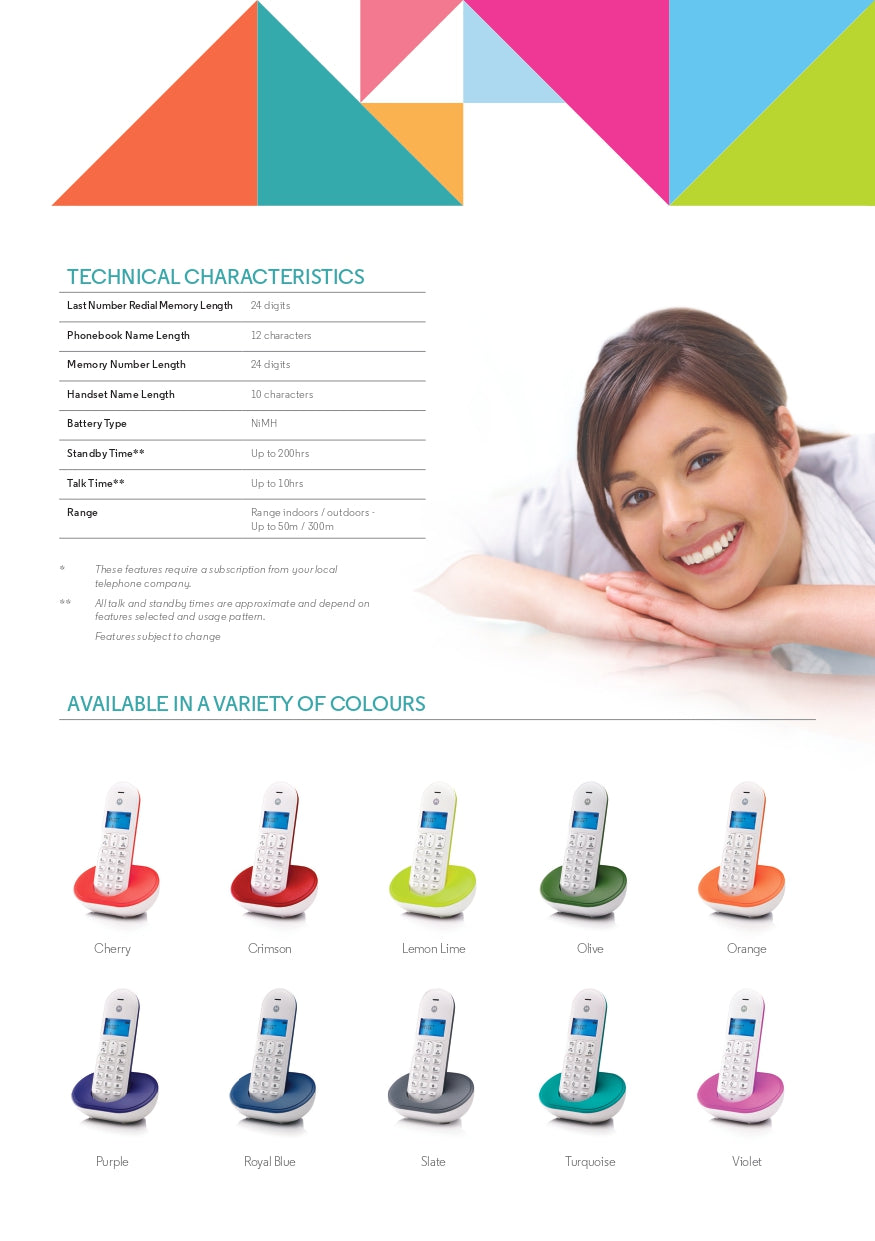 Motorola Digital Cordless Phone (T101)