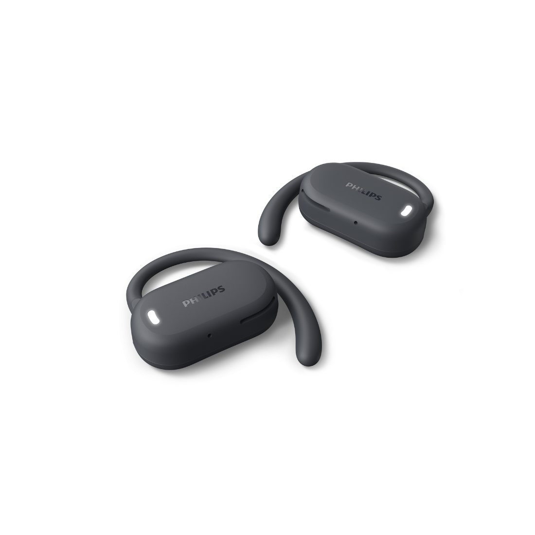 Philips Open-Ear Wireless Earbuds - 4-Way Adjustable Ear Hooks, Bluetooth 6.0, 36H Playtime, IP55 Dust/Water Resistant, 4-Mic Clear Call (TAQ4000)