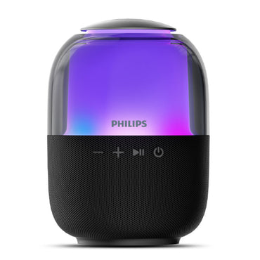 Philips Wireless Bluetooth Speaker Punchy Bass Colorful Lights 7-Hour Playtime Black (TAS2108BK/00)