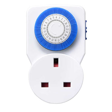 MasterPlug Daily Mechanical Segment Timer White (TMS24)