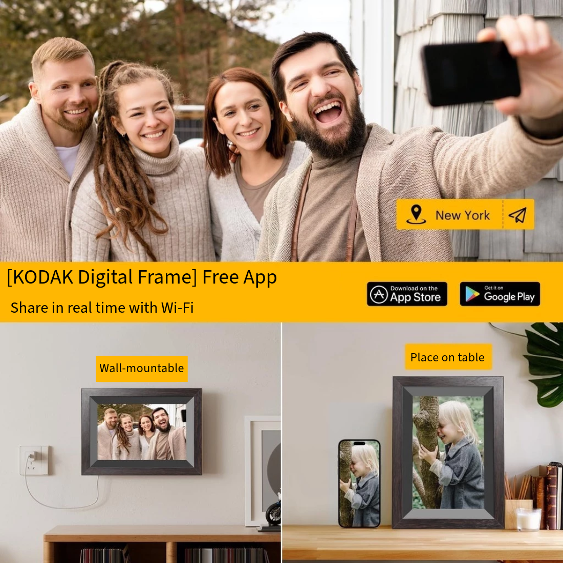 Kodak 10 Inch Digital Picture Frame Safety Mark Certified (RCF-1012W)
