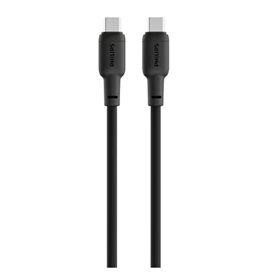 Philips USB-C Cable Silicone Cable 100W Charging Cable 1.2m 480mbps Transfer Speed (DLC6541CB)