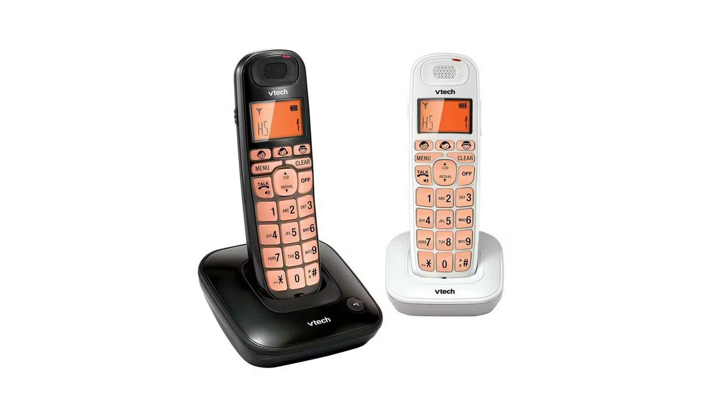 Vtech Digital Twin Cordless Phone with Big Button and Volume Booster (VT1091-2)